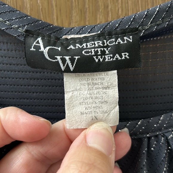 Silver/Grey Dressy Shirt - Picture 4 of 5